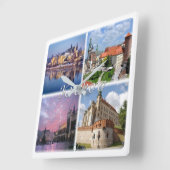 Horloge Carrée zPL009 KRAKOW, Pologne, Europe, (Angle)