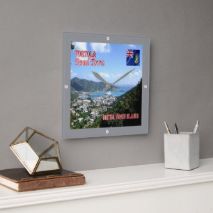 Horloge Carrée zVG004 TORTOLA Road Town, British Virgin,