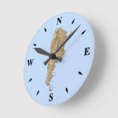 Horloge Carte Argentine (Angle)