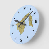 Horloge Carte Brunei (Angle)