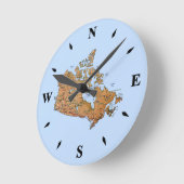 Horloge Carte Canada (Angle)