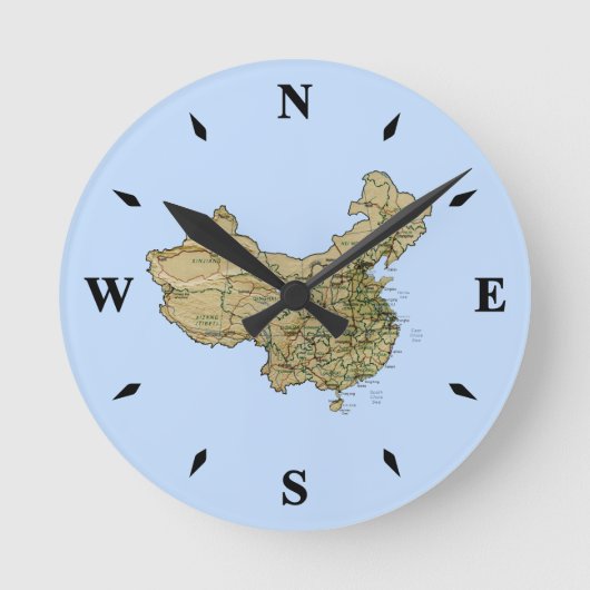 Horloge Carte Chine (Recto)