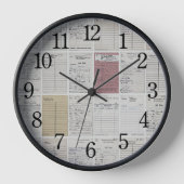 Horloge Carte de bibliothèque (Recto)