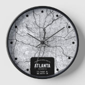 Horloge Carte de la ville d'Atlanta (Recto)