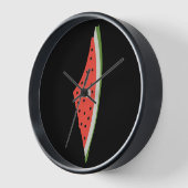 Horloge Carte du drapeau de la pastèque palestinienne. Lib (Angle)