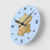 Horloge Carte France (Angle)