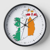 Horloge Carte irlandaise de la nation celtique (Recto)