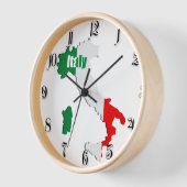 Horloge Carte Italie (Angle)