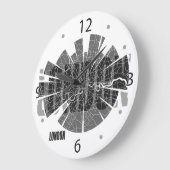 Horloge Carte Londres (Angle)