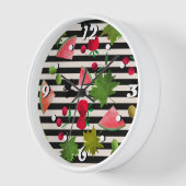 Horloge Carton d'aquarelle Fruits frais Fruits Fruits sans (Angle)