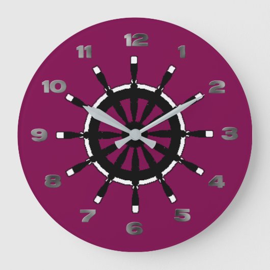 Horloge - Casque de navire noir (Recto)