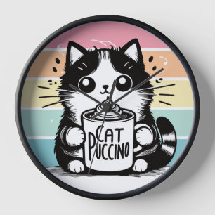 Horloge Catpuccino 3