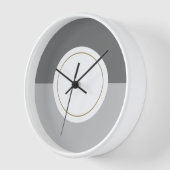 Horloge Ceinture gris moderne à deux tons blanc Cercle bla (Angle)
