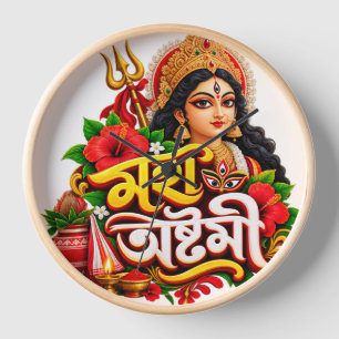 Horloge Célébration de la Maha Ashtami Durga Puja