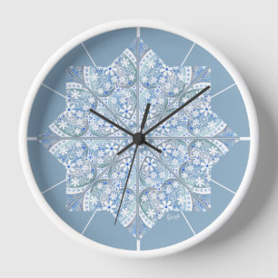 Horloge Céramique Lace bleu clair