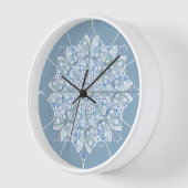 Horloge Céramique Lace bleu clair (Angle)