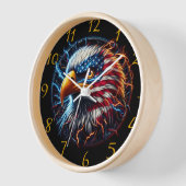 Horloge Cercle d'aigle électrique (Angle)