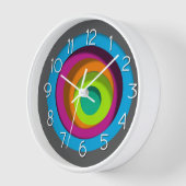 Horloge Cercles colorés (Angle)