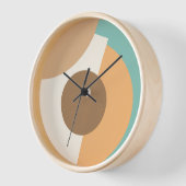 Horloge Cercles géométriques Abstraits chic Motif d'art mo (Angle)
