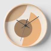 Horloge Cercles géométriques Abstraits chic Motif d'art mo (Recto)