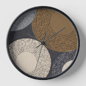 Horloge Cercles gris Brown minimalistes (Recto)