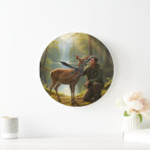 horloge cerf forêt (Maison)