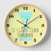 Horloge C'est Gin o'Clock Somewhere - bar ou cuisine (Recto)