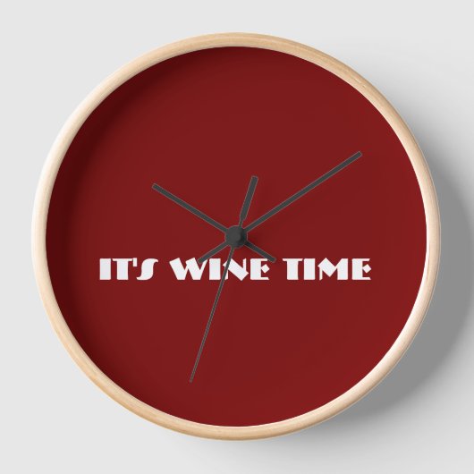 Horloge C'est l'heure du vin (Recto)