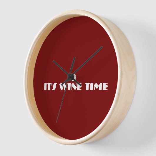 Horloge C'est l'heure du vin (Angle)