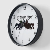 Horloge C'est l'horloge murale de Scrum Time (Angle)