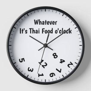 Horloge C'est Thai Food O'clock Humorisore Thai Restaurant