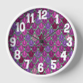 Horloge Champ de tulipe pourpre (Recto)