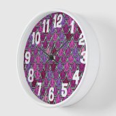 Horloge Champ de tulipe pourpre (Angle)