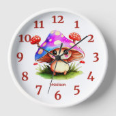 Horloge Champignons mignons (Recto)