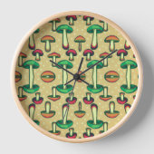 Horloge Champignons vintages (Recto)