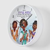 Horloge Chanteurs afro-américains Écriture (Angle)
