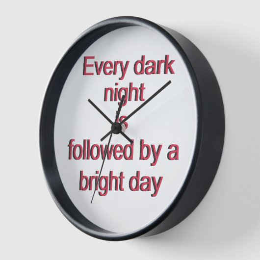 Horloge Chaque nuit sombre (Angle)