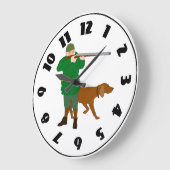 Horloge Chasseur Et Chien (Angle)