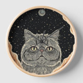 Horloge Chat Cosmique (Recto)