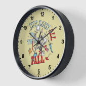 Horloge Chat dans le Casquette | Nous avons vu tout tomber (Angle)