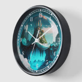 Horloge Château Dans Crystal Ball (Angle)