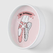 Horloge Chaussures de ballet roses (Angle)