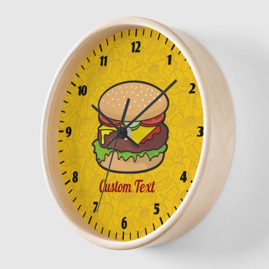 Horloge Cheeseburger (Angle)