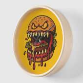 Horloge Cheeseburger Monster (Angle)
