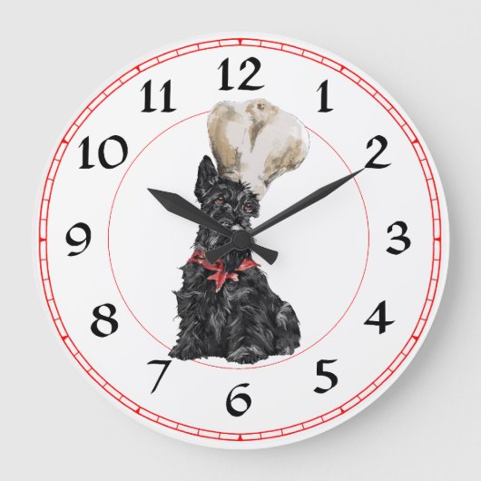 Horloge Chef Terrier Écossais (Recto)