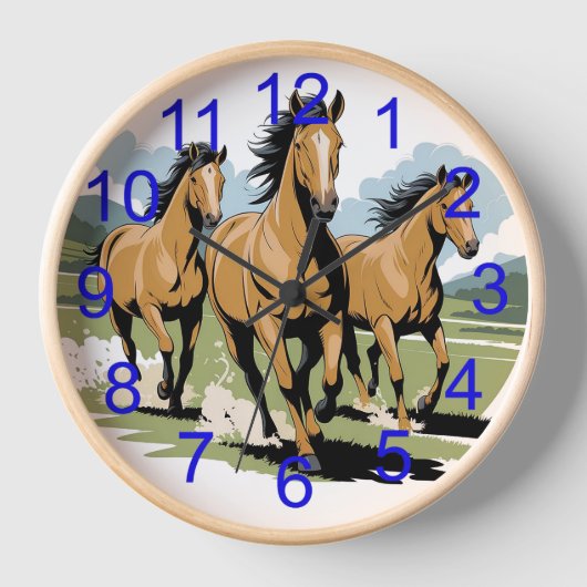 Horloge cheval de course (Recto)