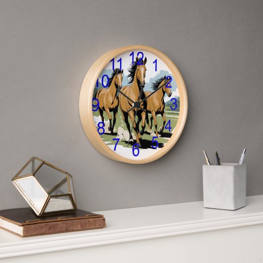 Horloge cheval de course (Bureau)