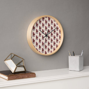 Horloge Cheval de course pur-sang classique gagne