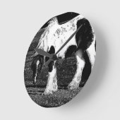 Horloge Cheval Gypsy Vanner (Angle)