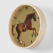 HORLOGE CHEVAL ROUGE (Angle)